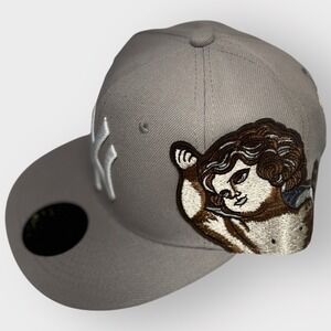 NEW YORK YANKEES New era x Jon Stan fitted hat SIZE‎ 7 TAGS GRAY